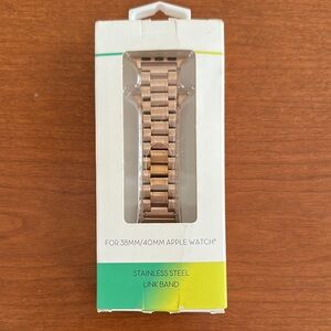 Stainless Steel Link Band for Apple Watch in Rose Gold NIB NOT Apple Brand